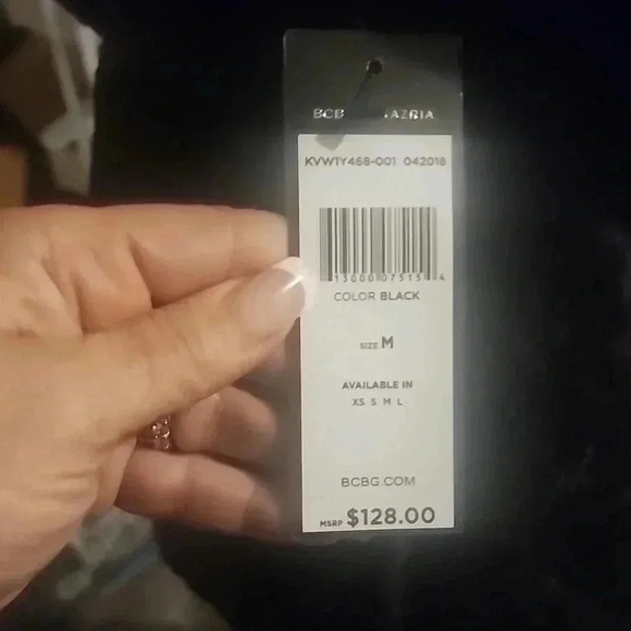 BCBGMAXAZRIA JEAN HALTER TOP SIZE M - Picture 4 of 5